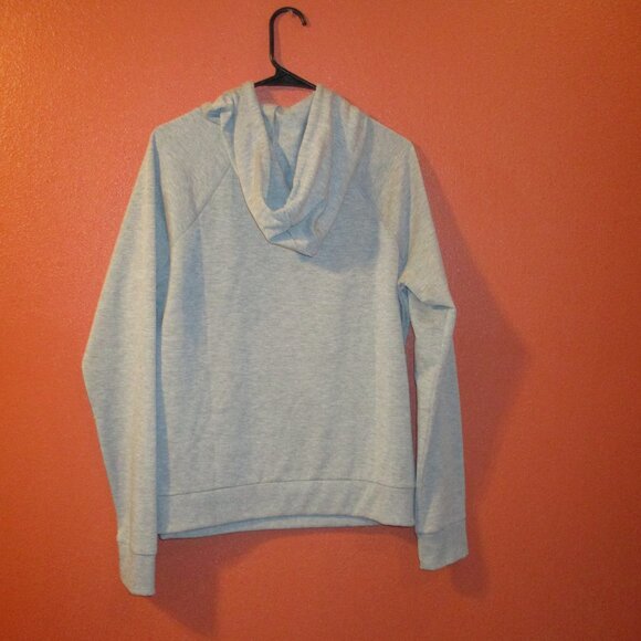 BEBE Sport Woman Large Gray Black Graphic Warm Long Sleeve Pullover Hoodie - Picture 4 of 8